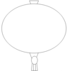 Chinese Lantern Outline Image